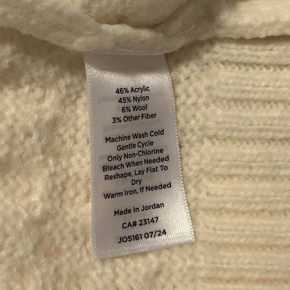 NWT Talbots Zip Cardigan Sweater- Joyful Fair Isle woman's size XL - Picture 12 of 12